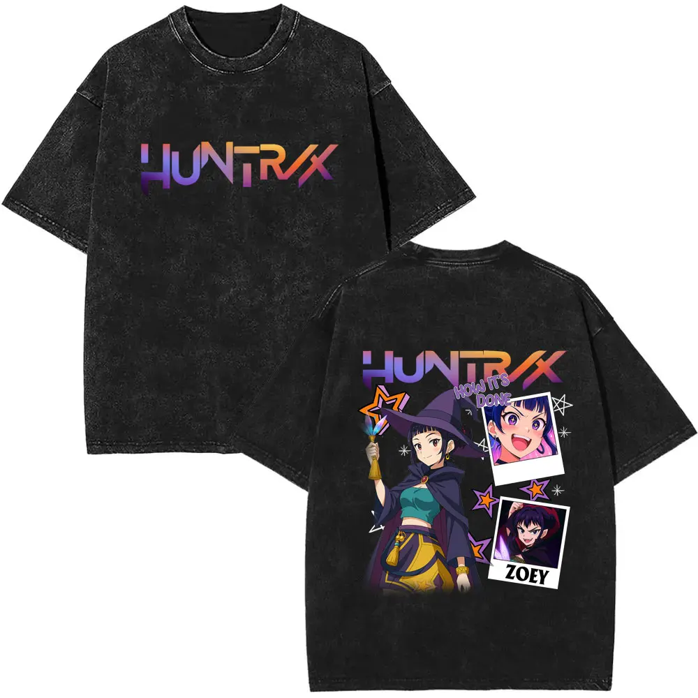 غسلها خمر Kpop شيطان الصيادين ساجا بنين رومي ميرا زوي ديربي النمر عيد الميلاد هالوين نمط تي شيرت الذكور موضة تي شيرت