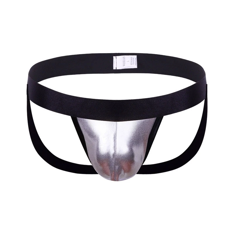 6PCS Mens Double String Thong Sexy Underwear Shinning Low Waist Breathable Taste Underwear Men Lingerie Sissy Strings