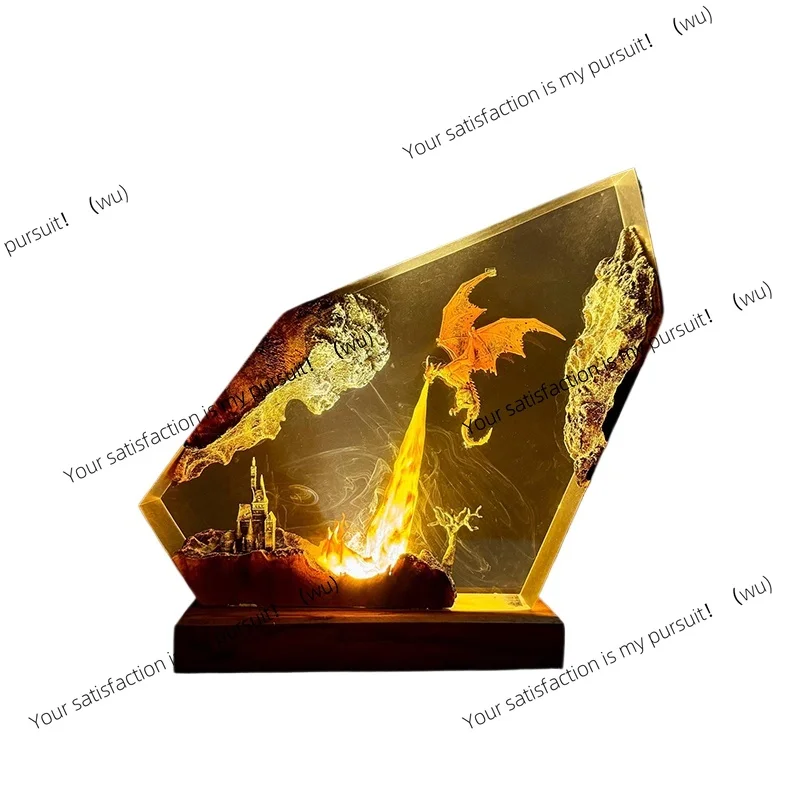 

ZOCI-Reaction art deco light, dragon theme, night light USB charging