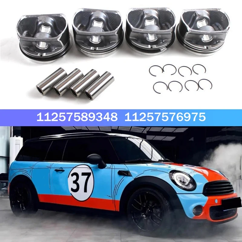 

N12 N16 Engine Piston & Ring Kit 77Mm STD Set For MINI R55 R56 R57 R58 Cooper Countryman Paceman 2006-2016 11257589348