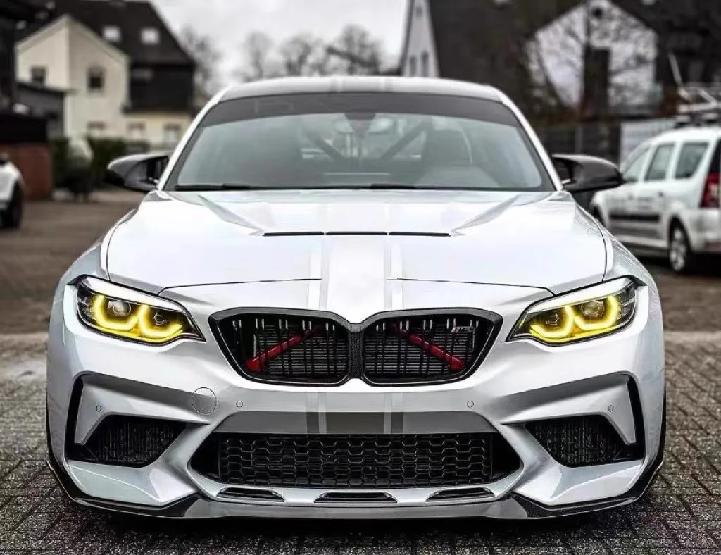 Дневные ходовые огни Лимонно-желтый модуль Angel Eye Plug and Play F87 Желтый модуль для BMW 2 серии M2 M2C F87 F22 F23 CSL DRL