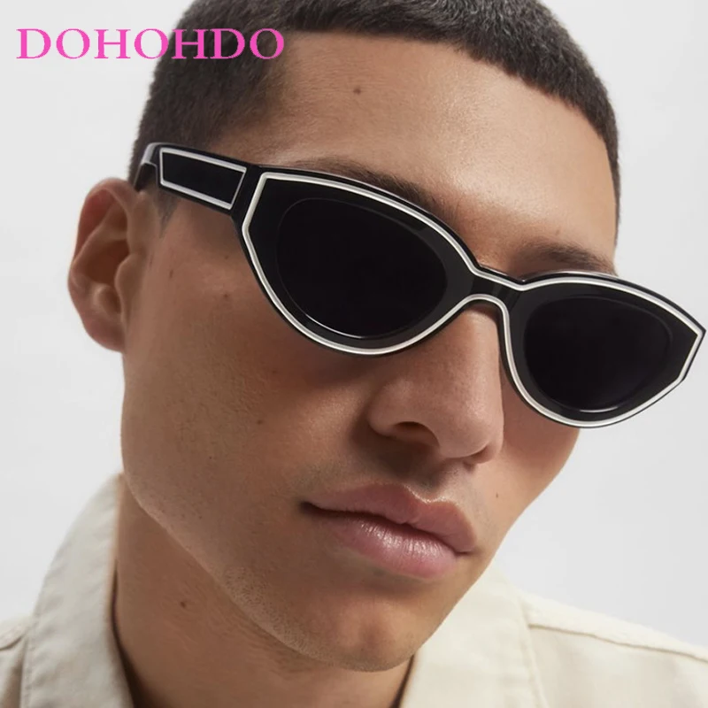 

2025 модные роскошные винтажные солнцезащитные очки «кошачий глаз» для мужчин и женщин, классические брендовые дизайнерские солнцезащитные очки для уличной фотографии, UV400