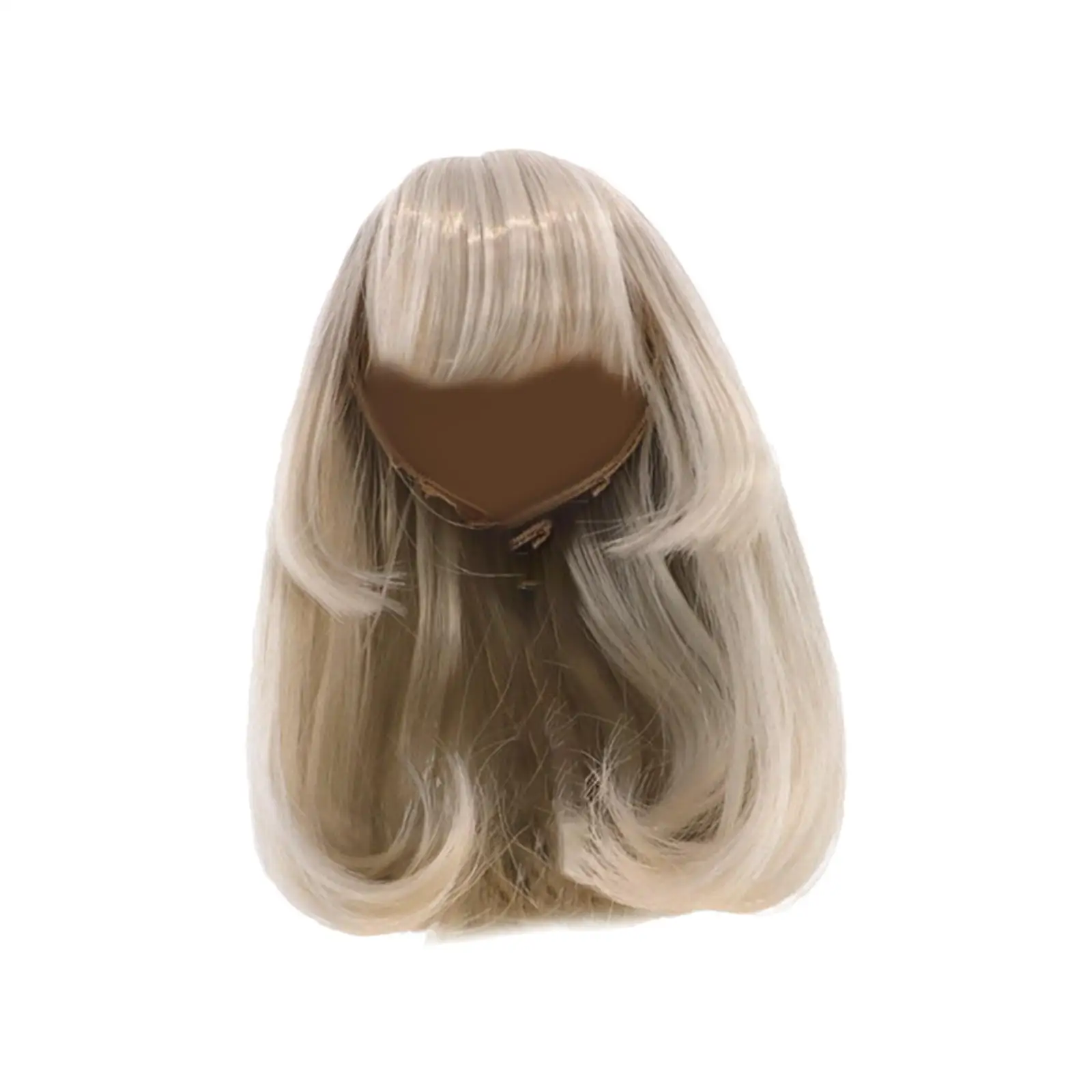 Doll Hair Wig Handmade Soft Replacement Wig High Temperature Silk Long