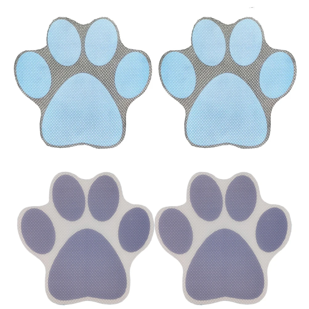 

4 PCS Non-slip Stickers Shower Tile Bathtub Paw Anti Bathroom for Dog Footprint Decoration
