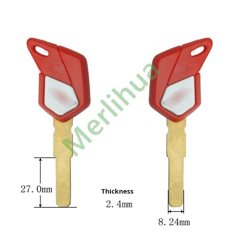 MV Augusta motorcycle key, suitable for: MV Augusta MV800 750 920 1000 F3 F4 Italian motorcycle key embryo(Can install chips).