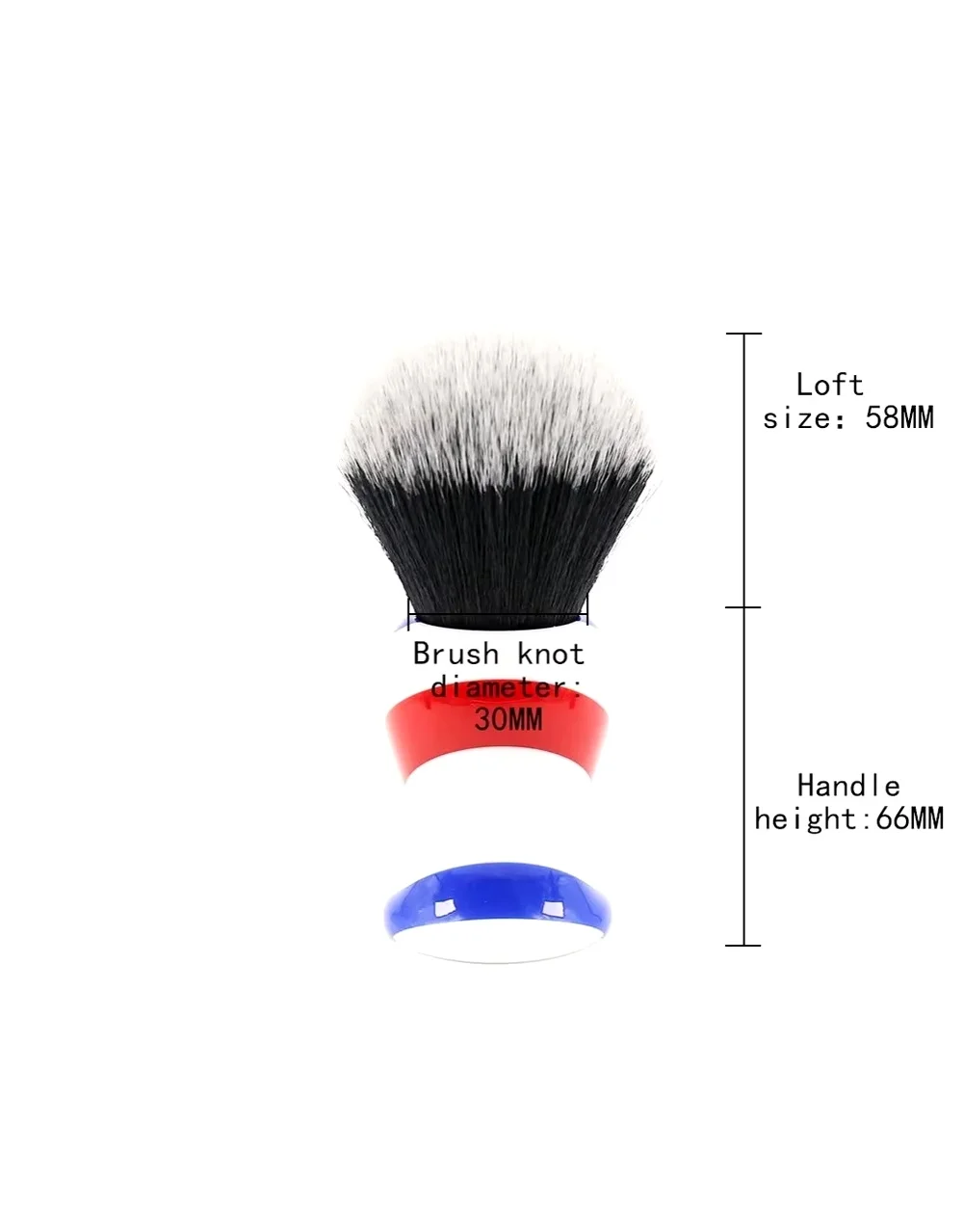 YAQI Monster Barber Pole Color Handle Wet Shave Tools 30MM Men Shaving Products Men Wet Shave Brushes Shaving Foam Brush