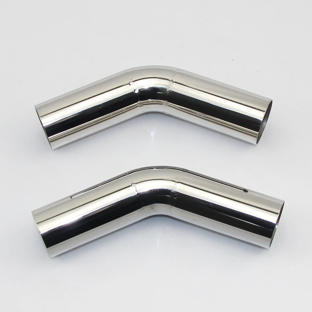 1PCS Car Accessories Automobile Exhaust Pipe Muffler turns into stainless steel elbow 45 degree Angle pipe to reduce diameter