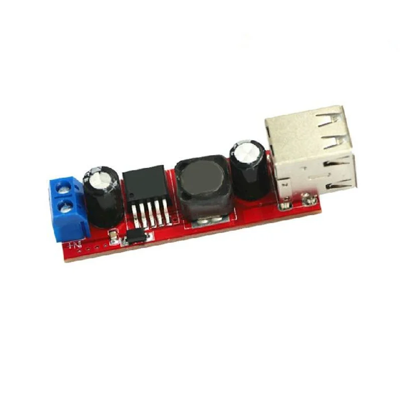 Dual USB output 9V/12V/24V/36V to 5VDC-DC 3A step-down power supply module for car charging