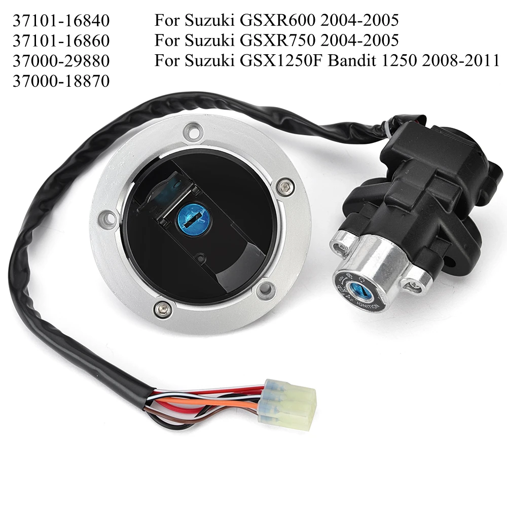 GSXR 600 750 Ignition Switch Fuel Gas Cap Cover Lock For Suzuki GSX1250F Bandit 1250 GSXR600 GSXR750 37101-16840 37000-18870