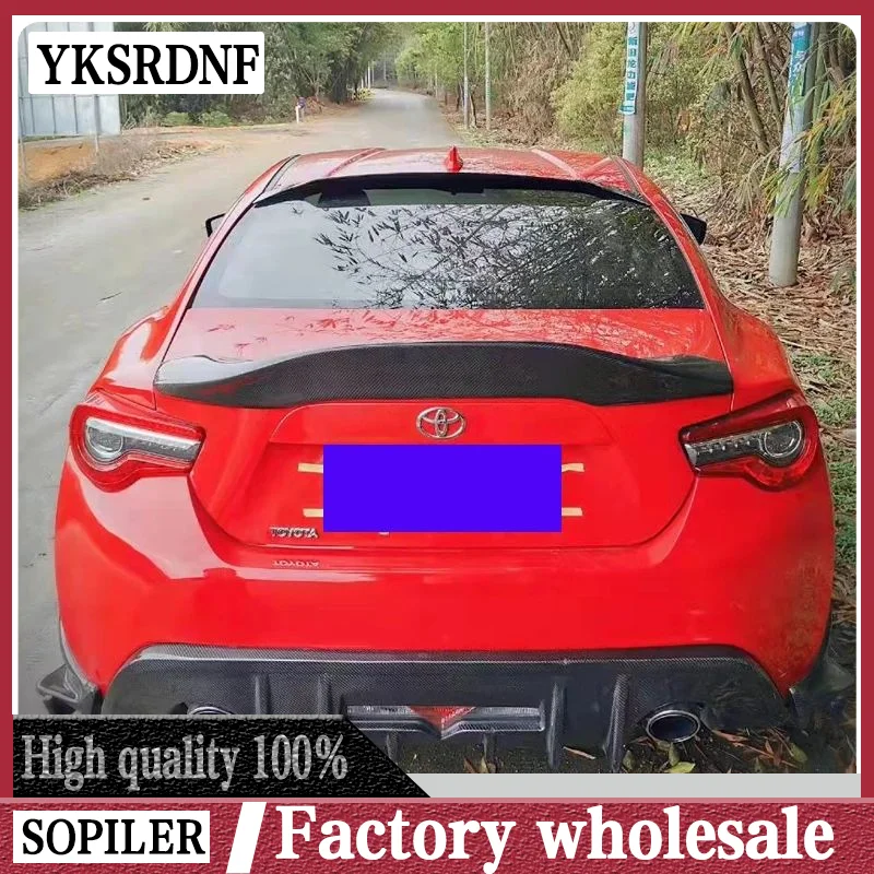 Carbon Fiber Car Spoiler For Subaru BRZ Toyota GT86 2012 2013 2014 2015 Black Car Tail Wing Decoration Rear Trunk Spoiler For 86