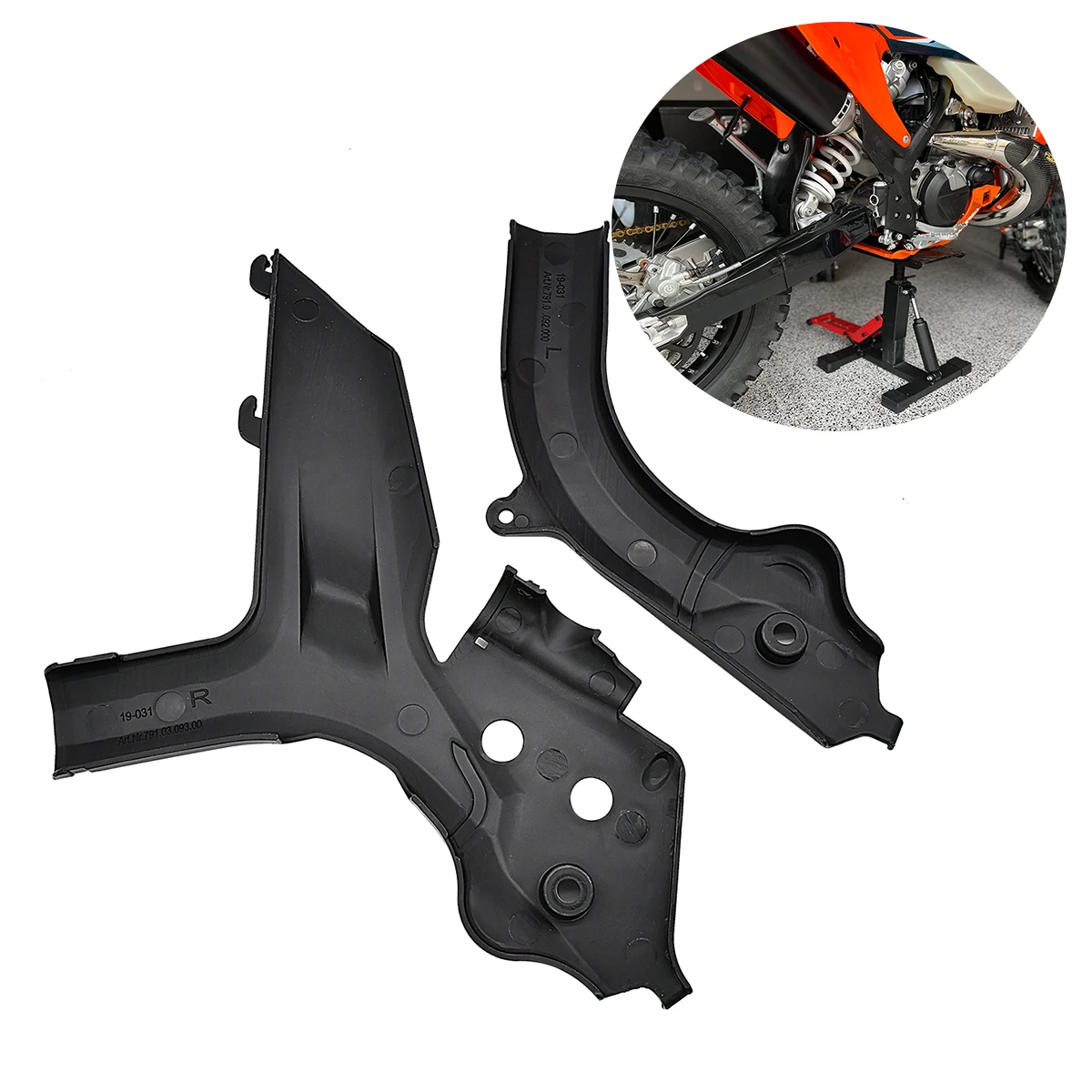 

Motorcycle Frame Guard Protector Cover For KTM EXC EXCF XCW 2024 XC SX XCF SXF 2023-2024 125-500 XCF250 XCF350 SXF250 SXF350