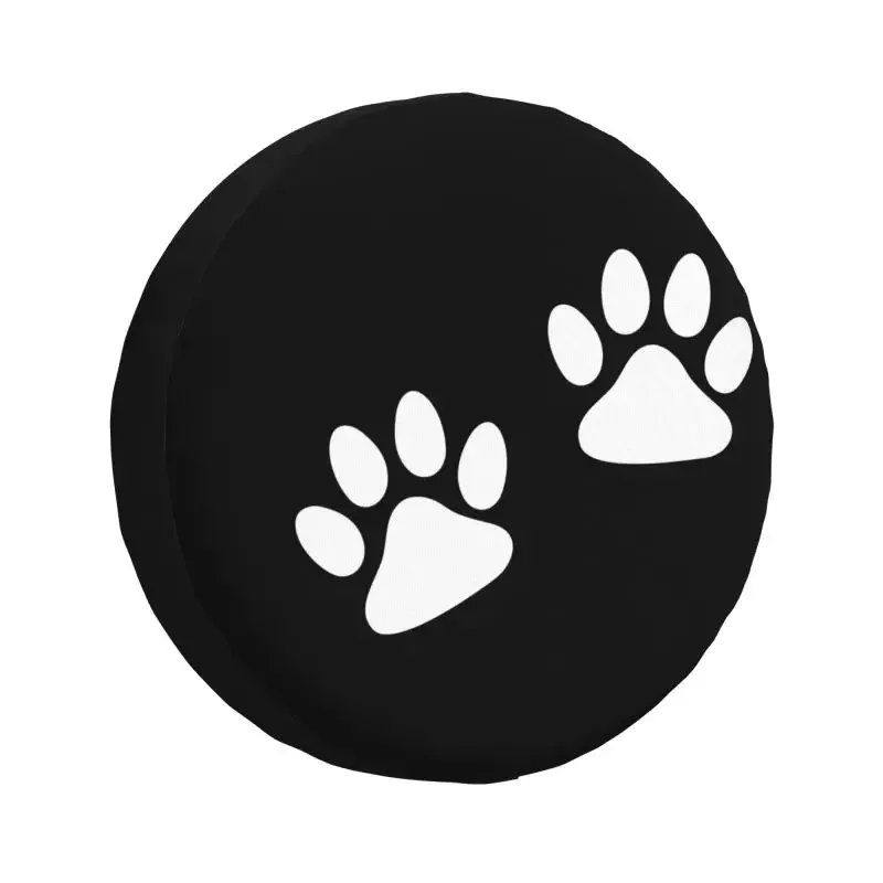 Paw Prints Dog Spare Tire Cover for Mitsubishi Pajero Animal SUV RV Camper Car Wheel Protectors Accessories 14