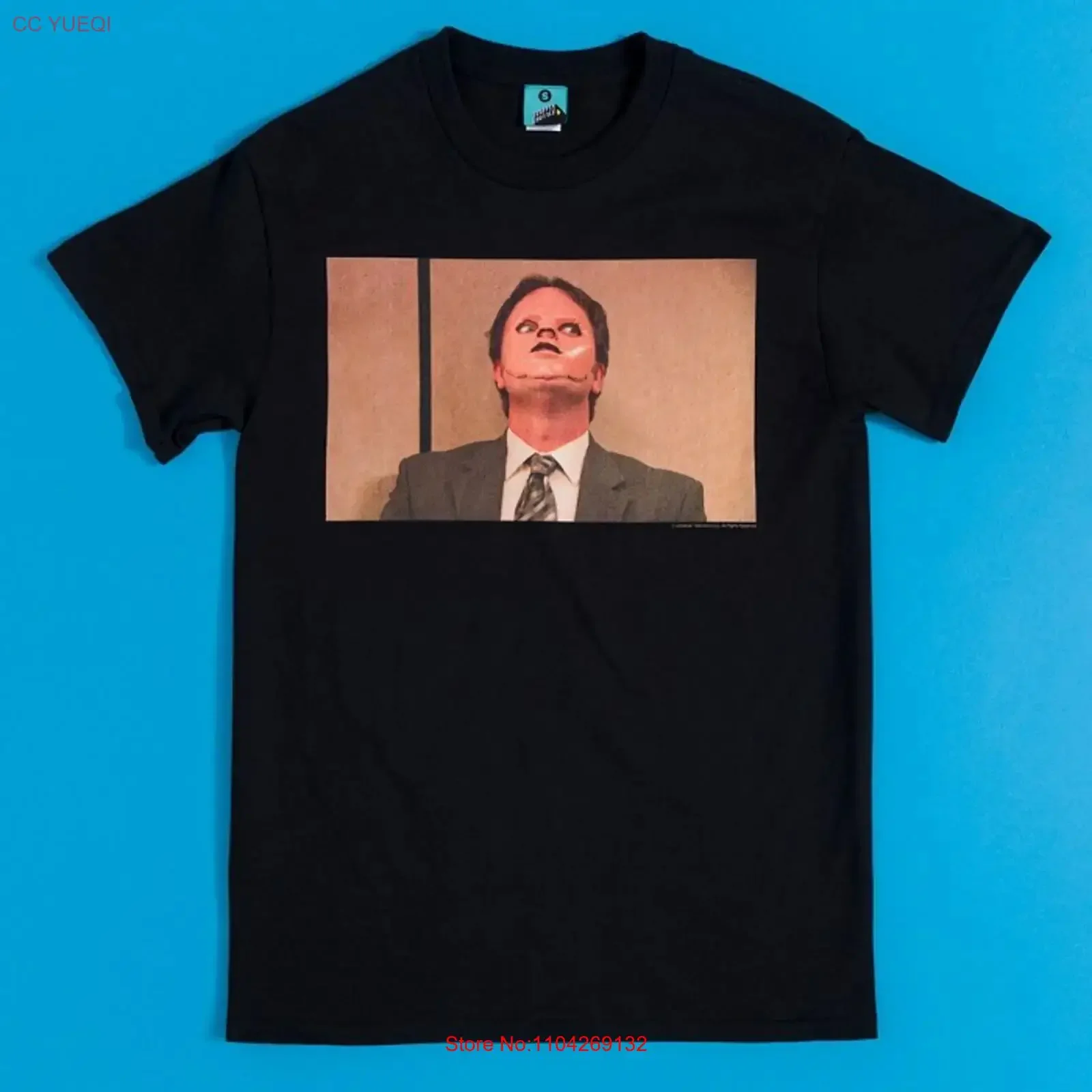 Official The Office Dwight Schrute Mask Black T Shirt S M L XL 4XL 5XL vintage Washed Unisex streetwear graphic