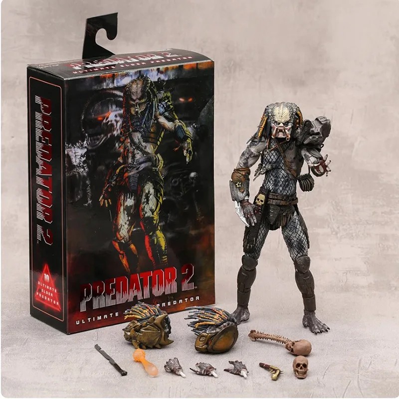 NECA 7inch Predator 2 Ultimate Elder Predator High Quality PVC Action Figure Collectible Model Toy Gifts For Friends