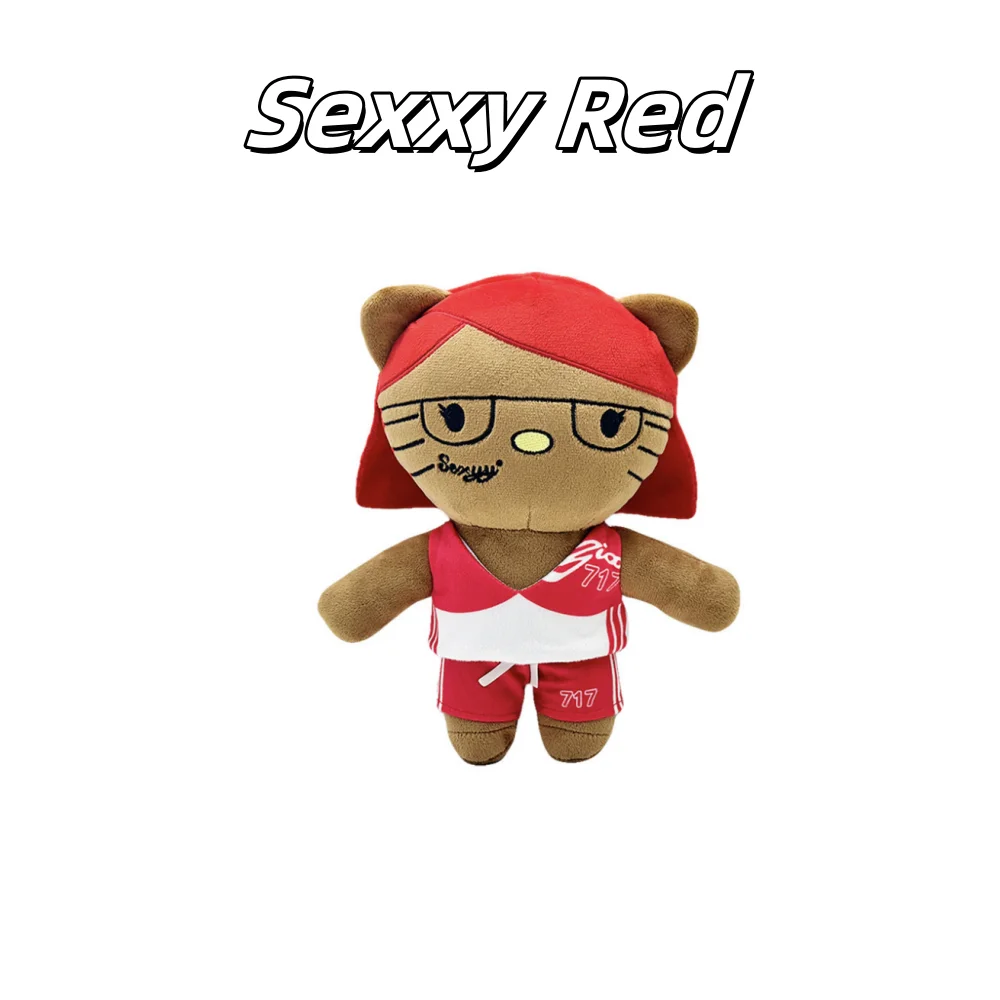 

Hello Kitty Sexxy Red Hk Red Haired Girl Wear Red and White Clothes Plush Doll Figure Stuffed Toy Cute Boys Girls Birthday Gifts