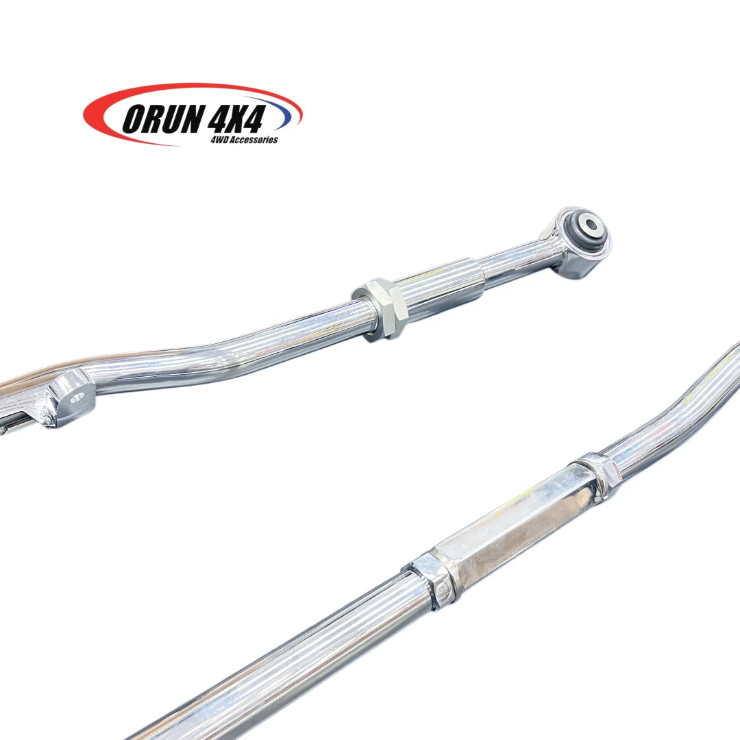 For Adjustable Stabilizer Rod Panhard Rods for Patrol Y61 Wagon Front and Rear Solid Tube Polish Chrome 4WD Suspension