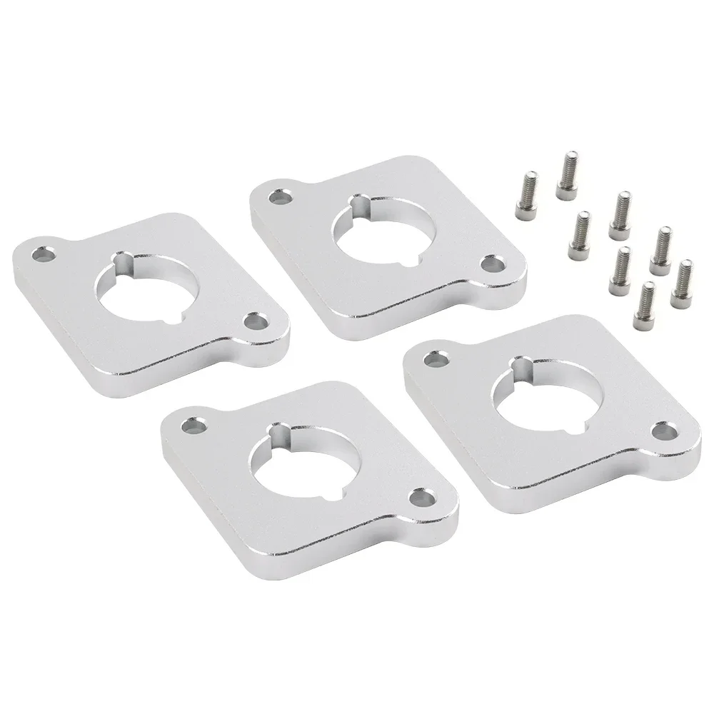 Frosted Silver Coilpack Adapter Plates Billet For VW Audi Golf Jetta A4 A6 TT 1.8T to 2.0TFSI