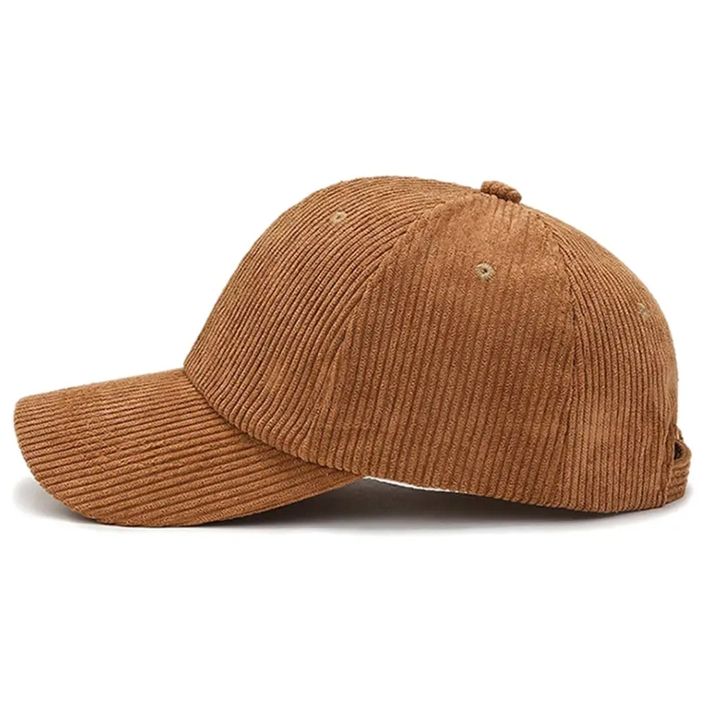 Spring Autumn Corduroy Baseball Cap Unisex Vintage Baseball Hat Women Men Outdoor Adjustable Hip Hop