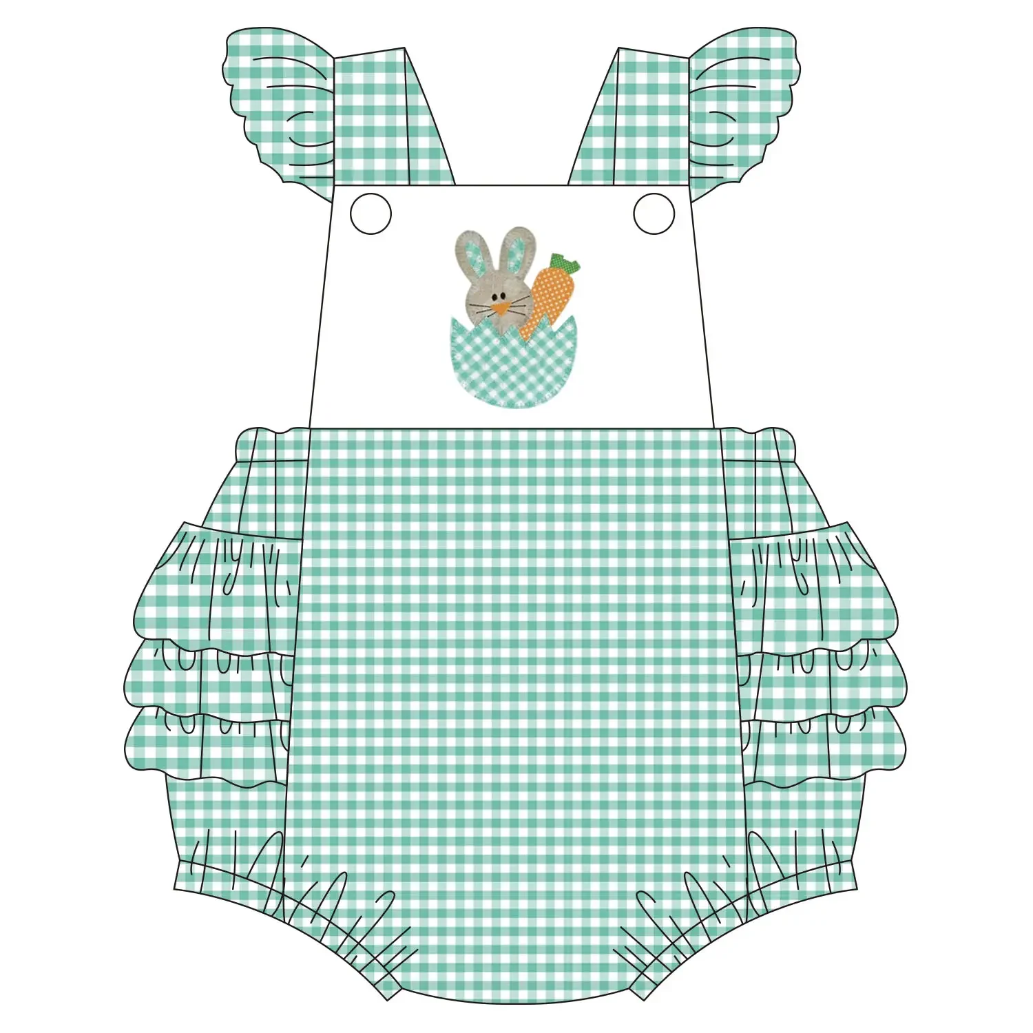 Kids Casual Easter Rabbit Outfits Wholesale Girls Eater Bunny Boys Shorts Set With Baby Bubble Rompers