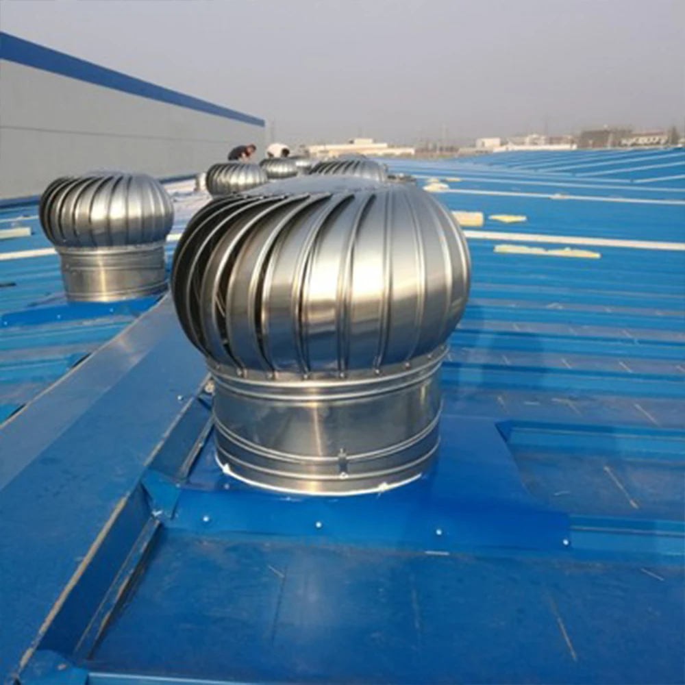 Stainless Steel Roof Ventilator Wind Turbines Air Vent Attic Ventilator 110mm Pipefit Roof Ventilating Fan