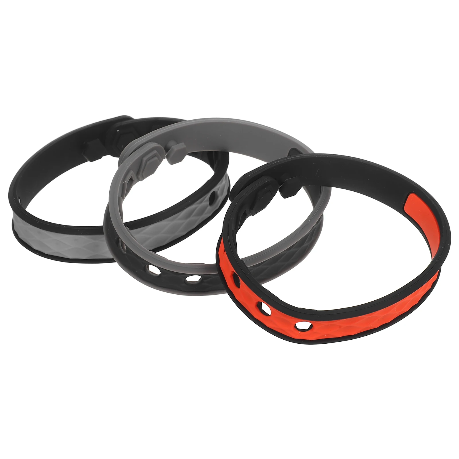 

3pcs Anti-static Silicone Sports Bracelets Wristbands Adjustable Fitness Accessories for Party Christmas Gift