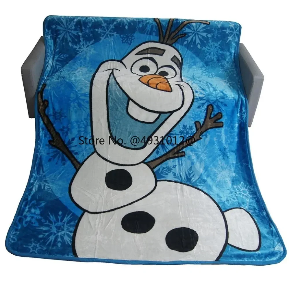 2024 Cartoon Frozen Olaf  Elsa Anna Princess Baby Blanket Sofa Bed Cover 150x200cm Boys Girls Children Kids Favorite Gift