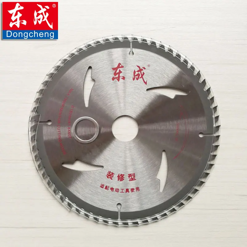 Dongcheng-Scie circulaire TCT à 60 dents pour couper le bois, 180mm, 40T Alésage Nik25.4/20mm