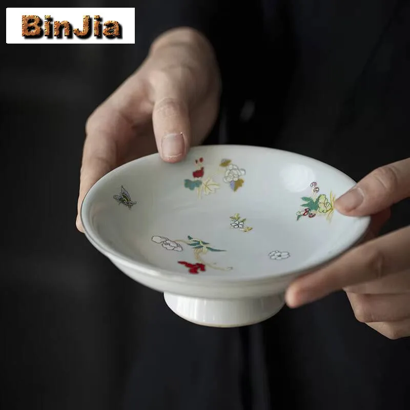 

Античный горшок с изображением Луны и бабочки, держатель на подшипнике, креативный стол для сухого заваривания, поднос для чая, тарелка с фруктами, украшение для посуды