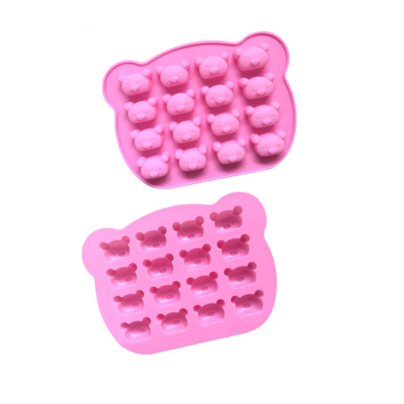 16 Cavities Cute Koala Bear Silicone Molds Cake Decorating Tools Jelly Mousse Candy Cookie Soap Mold Baking Mould