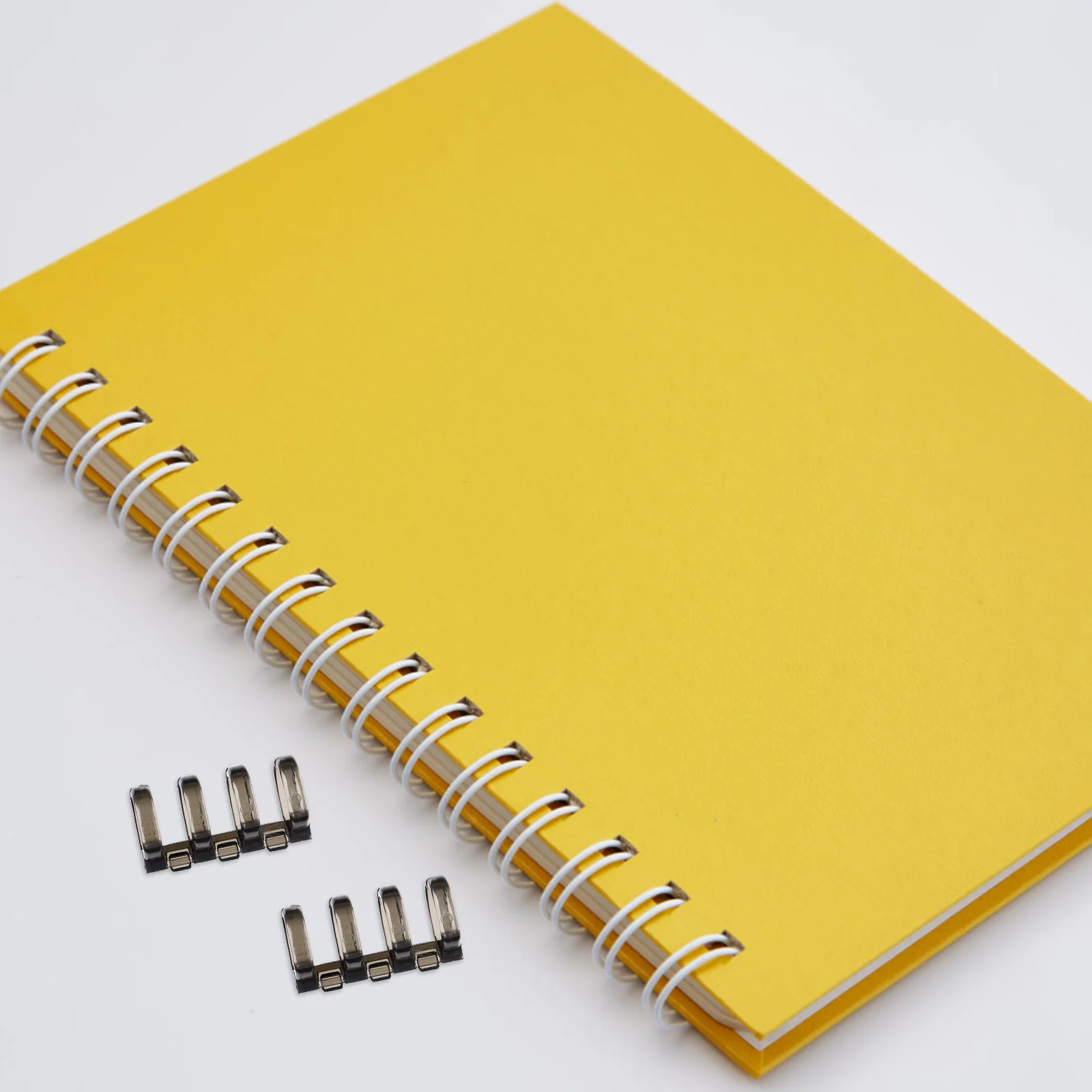 10Pcs Book Binder Ring Snap Flexible Plastic Segmented Binder for Stationery Supplies Page Organization in Office School