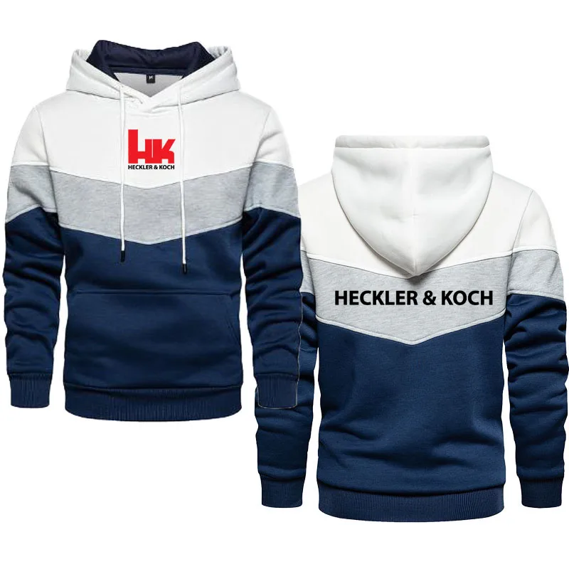 Hoodie Mens HK Heckler Koch Firearms No Compromise print Luxury Brand Clothes Hooded Shirt Men Hoodie Pullover Sweatshirt