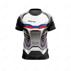 For BMW Camiseta de Motorrad para hombre, camisa de moto de equipo de carreras de aventura, deportiva, de viaje, de secado rápido, transpirable