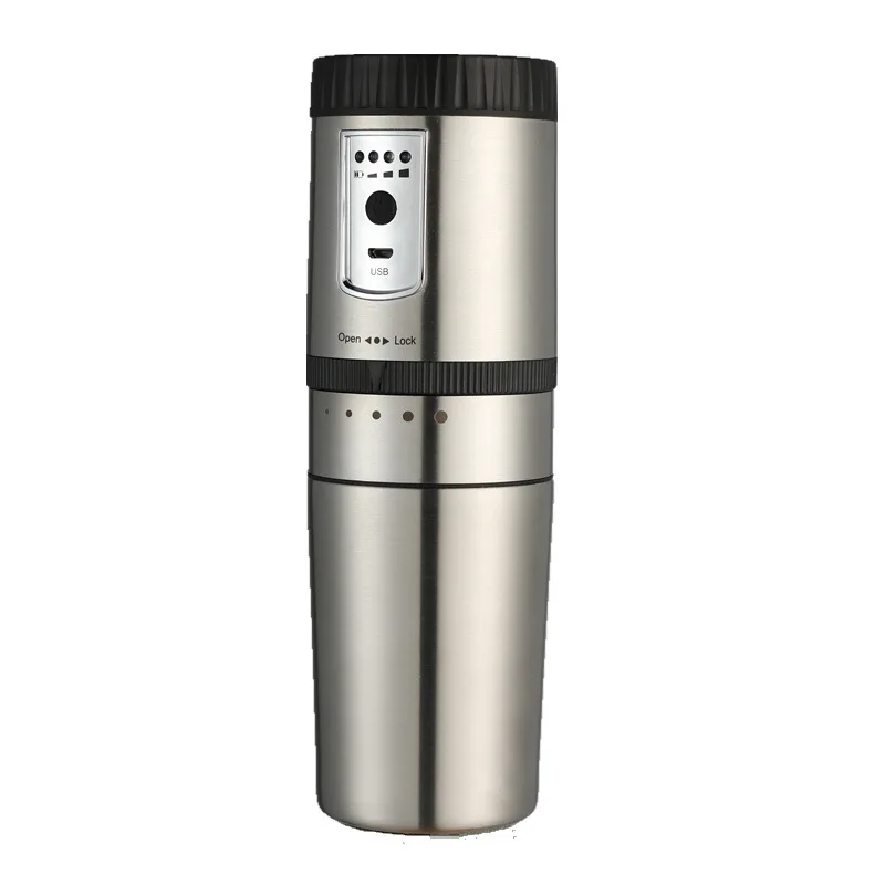 250ml Outdoor Portable Coffee Machine Automatic Electric Stainless Steel Coffee Grinder Built-in 1600mAh Battery USB Charging