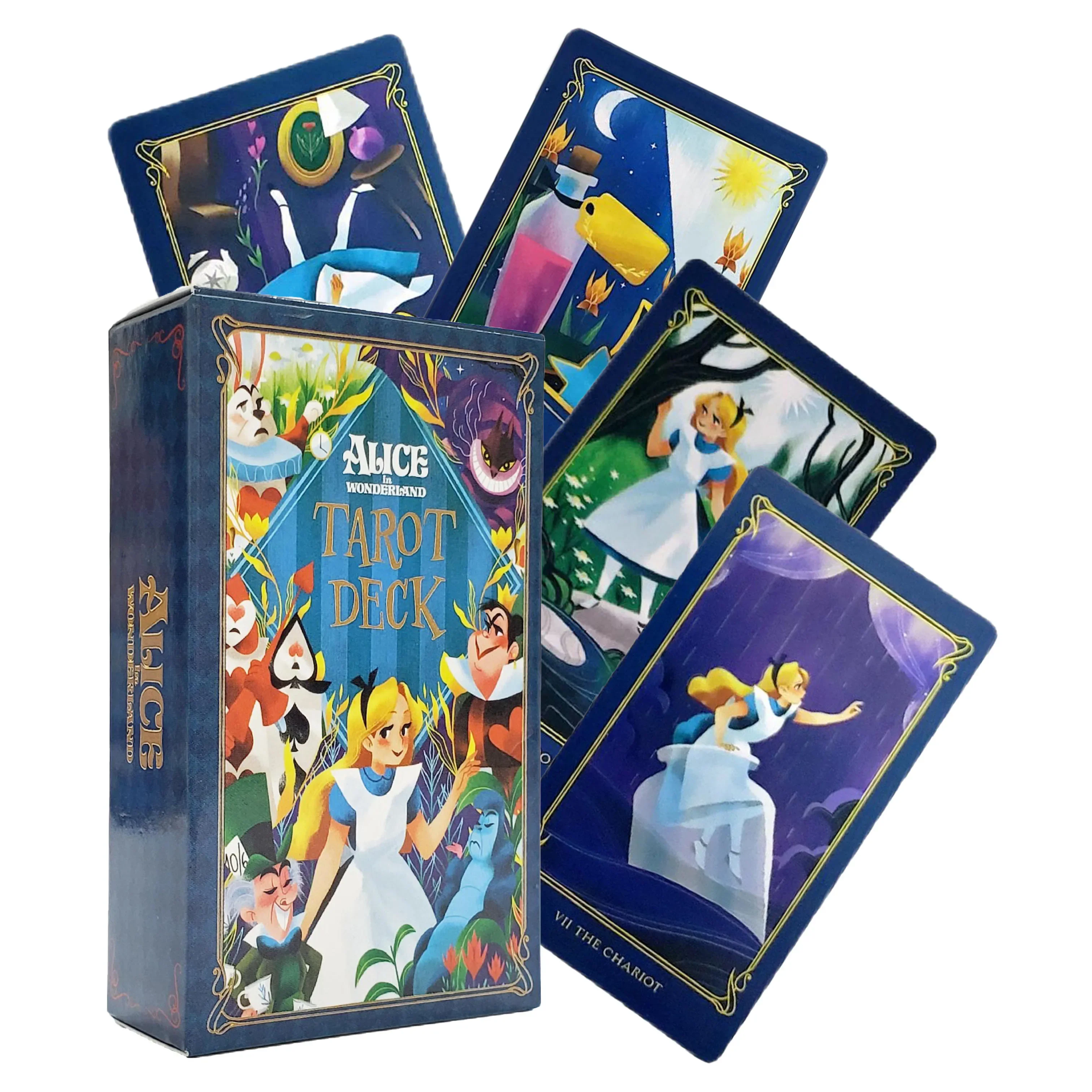 Alice in Wonderland Tarot Deck Card Prophecy Fate Divination Deck Family Party Board Game Fortune Telling Game Beginners Cards