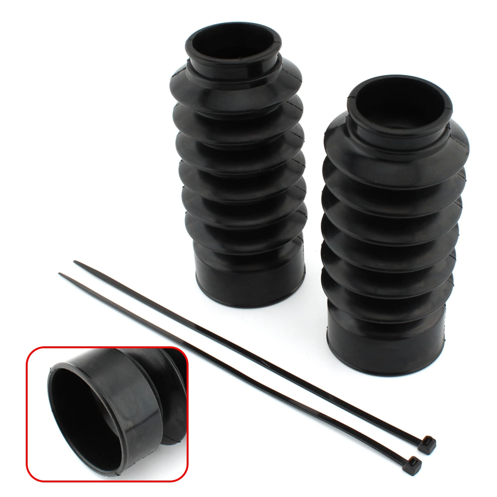 Front Fork Shock Absorber Dust Cover Gaiter Rubber For Triumph Bonneville Bobber 2017 2018 2019 2020 2021 2022 2023 2024