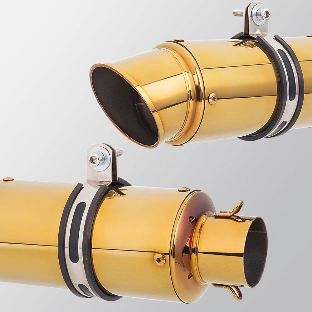 Motorcycle Exhaust System Stainless Steel Split Front  Pipe section Muffler Set For MT07 2014 2015-2024 Racing Modified Parts