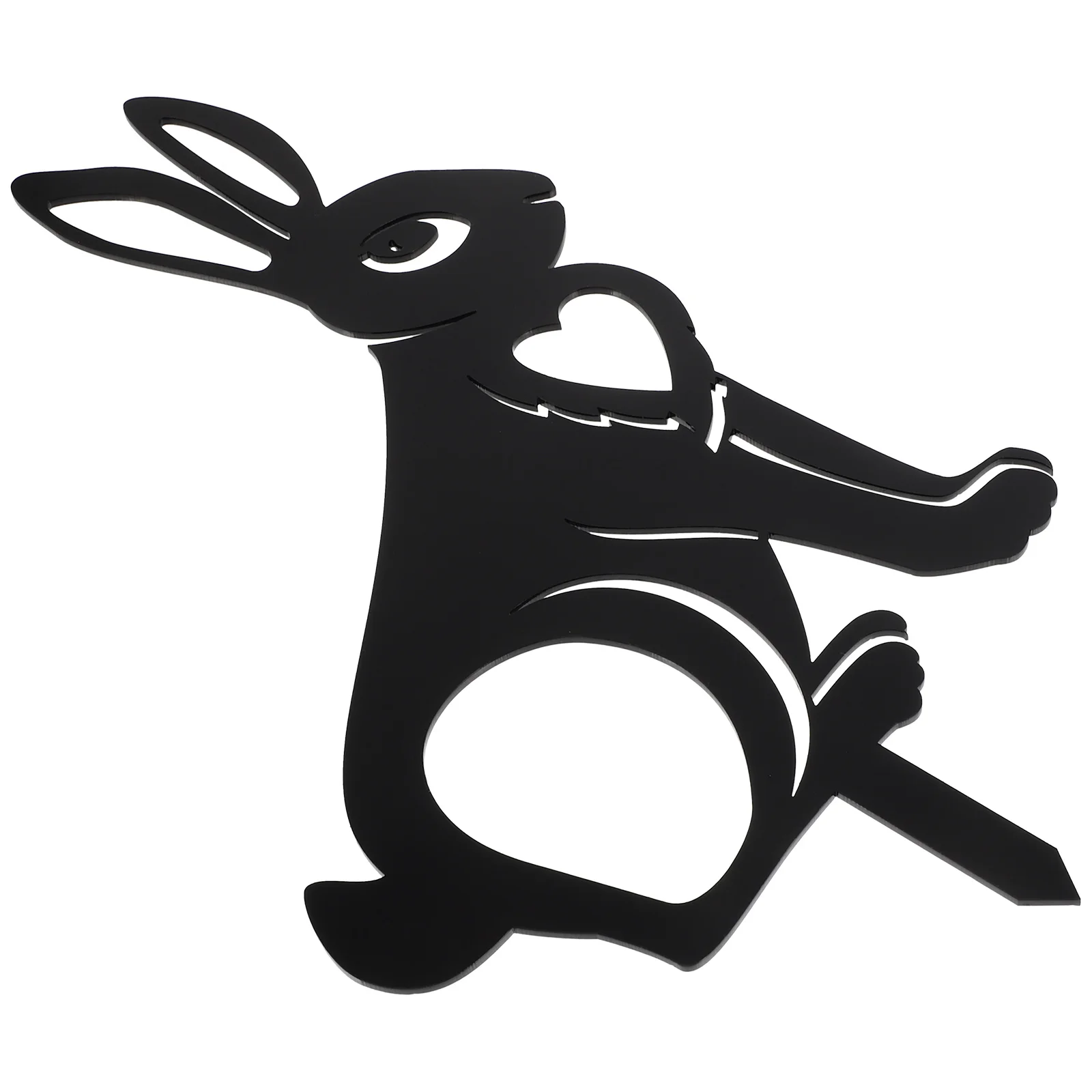 

Rabbit Garden Stakes for Outdoor Use Decorative Lawn Insert Stake Suitable Gardens Parks Courtyards Easter Bunny Ground Ornament