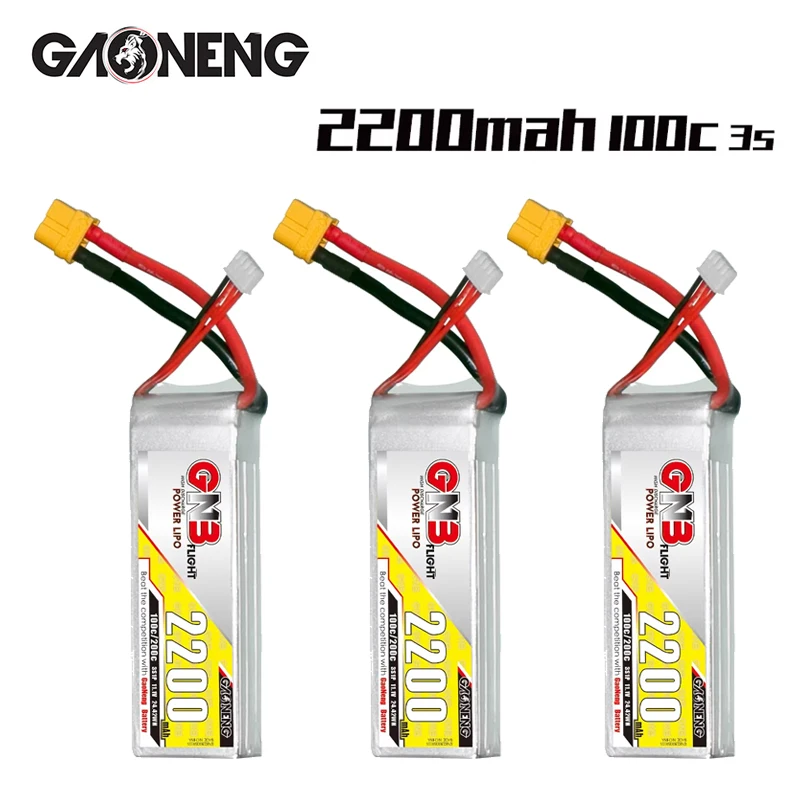 

Upgraded GNB 3s 11.1v 2200mAh 100c/200c Lipo Battery For RC Racing Cars Four Drive Off-Road Spare Parts 11.1v Battery