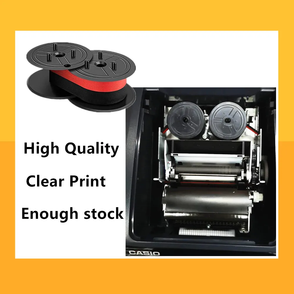 Universal Typewriter Carbon Ribbon Holder, Twin Spool Calculator Ribbon Adicionando Máquina, GR24BR, GR24, Preto ou Vermelho