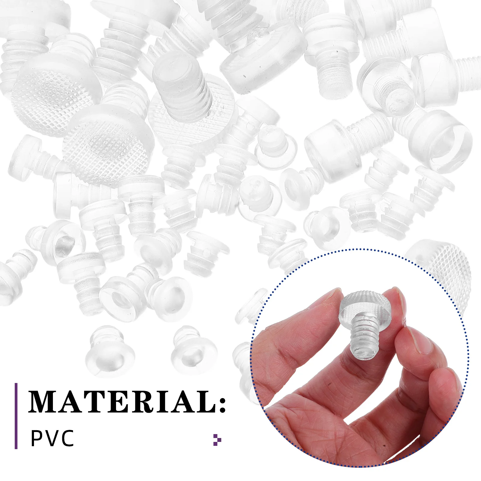 50Pcs Transparent Furniture Bumpers Soft Rubber Pads Anti-Collision Clear Cabinet Door Bumper Pads Noise Reducing