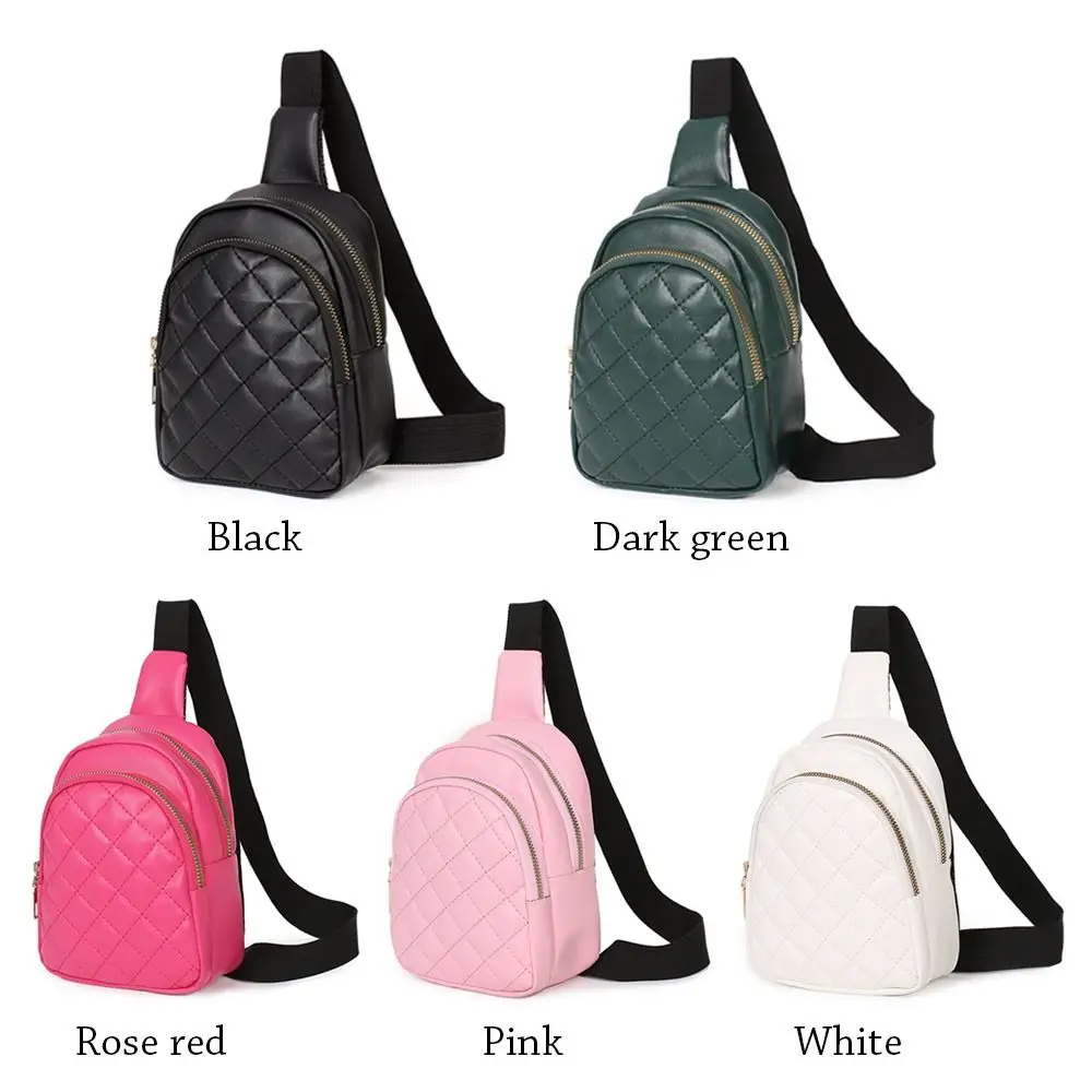 1PC Women\'s Chest Bag Pure Color Leather Women\'s Bag High Quality Shoulder Bag Casual Women\'s Crossbody Bag Fashion Travel Pack