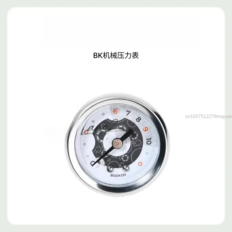 G1/8 3 Way Tee Connector T-Type Adapter with Mechanical Pressure Gauge Set