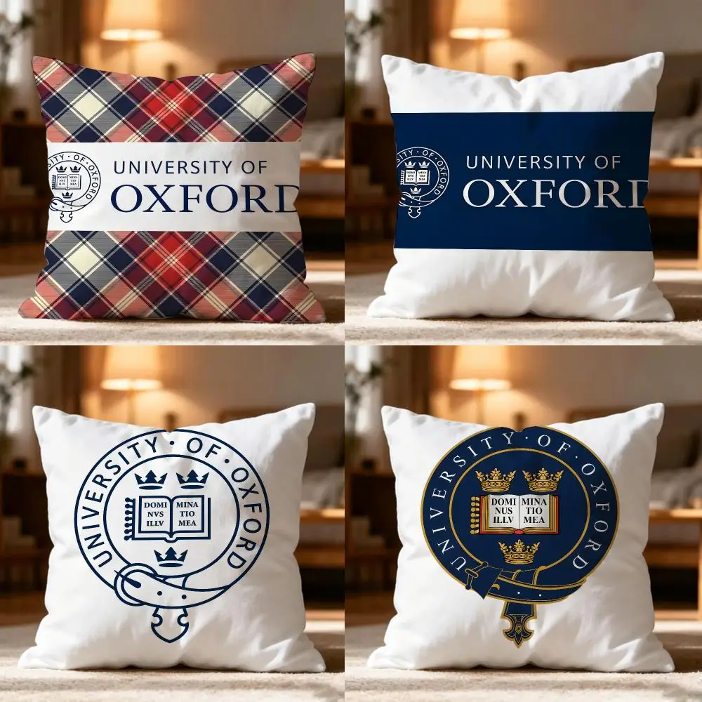University Of Oxford Cushion Cover Cushion Cover Soft Washable Pillow Case Multi-Scene For Couch Bed Travel Office Use