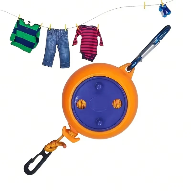 Clothesline Laundry Drying Rope 10M Outdoor Clothes Line Windproof Anti-slip Retractable Cord for Laundry Drying Line Camping ﻿