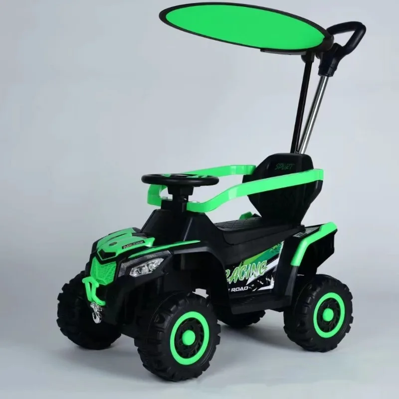 ‌4-Wheel Kids Ride-On Push Car - Convertible Walker Stroller, Beach Toy Vehicle, Adjustable Baby Learning Walker‌