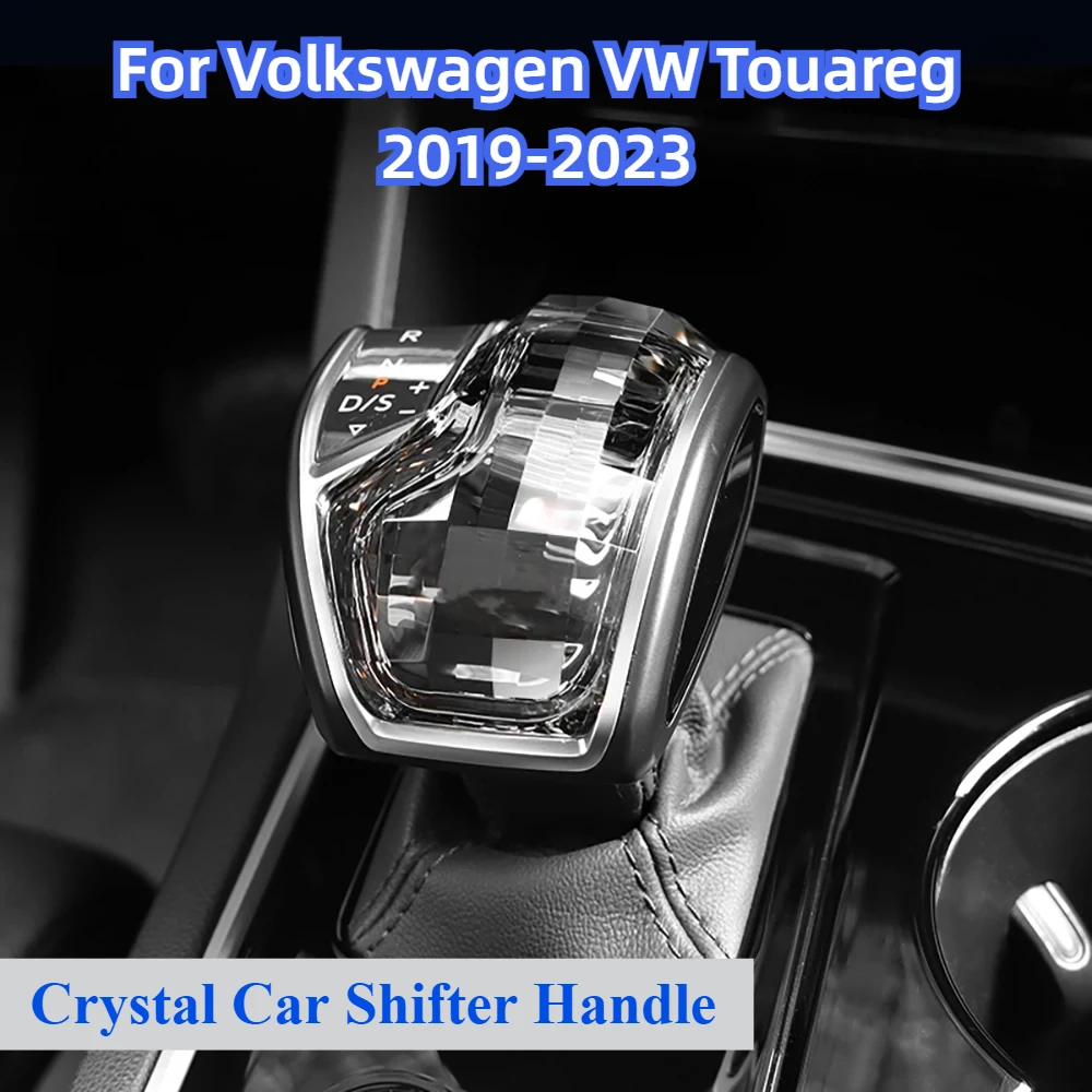 Fit For Volkswagen VW Touareg 2019-2022 2023 New Luxury Car Crystal Gear Shift Knob Head Cover Shift Lever Handle Gearbox Stick