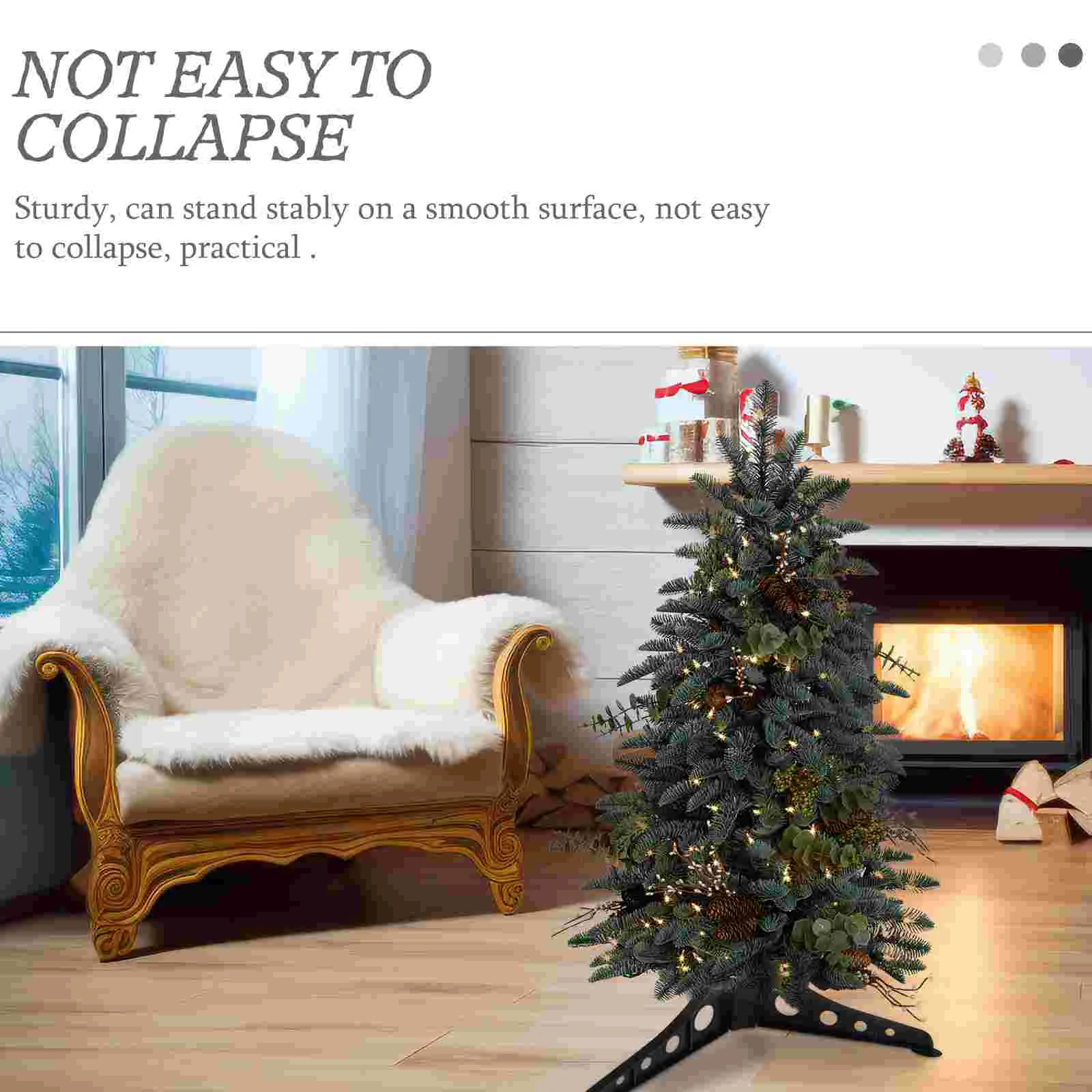 Litter Christmas Tree Plaatic up Stand Base Frame Indoor Decorations Home Xmas Supplies Represent Mini Ornaments