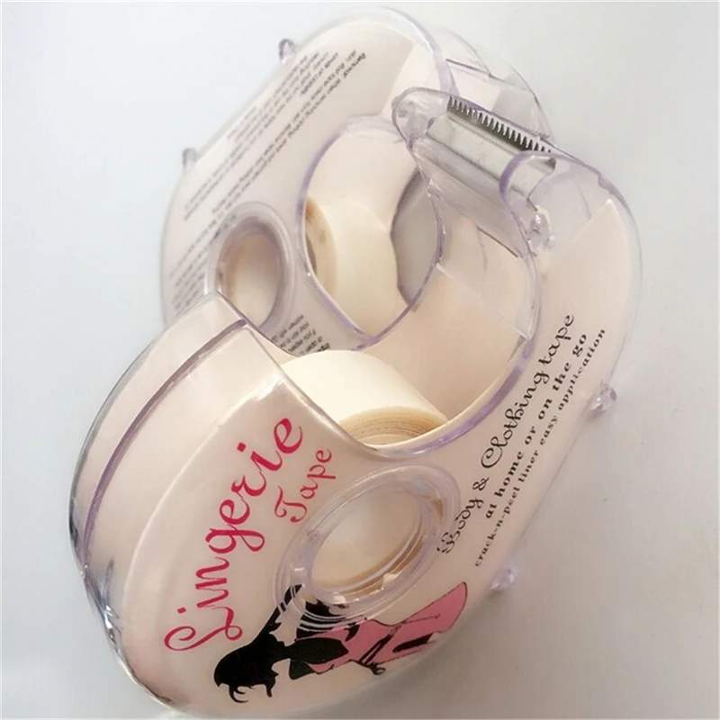 1 pz nastro impermeabile abbigliamento per il corpo striscia di reggiseno trasparente moda sicura biadesivo adesivo lingerie per donna ragazza scollo a V