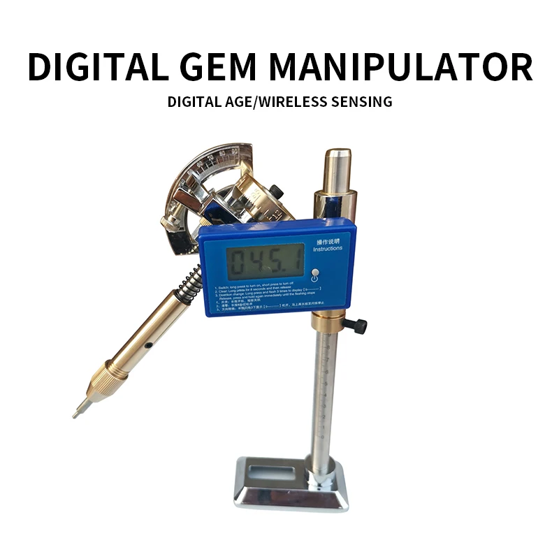 Digital display gem manipulator Jewelry jade facet grinder Polishing machine corner manipulator engraving knife grinding handle