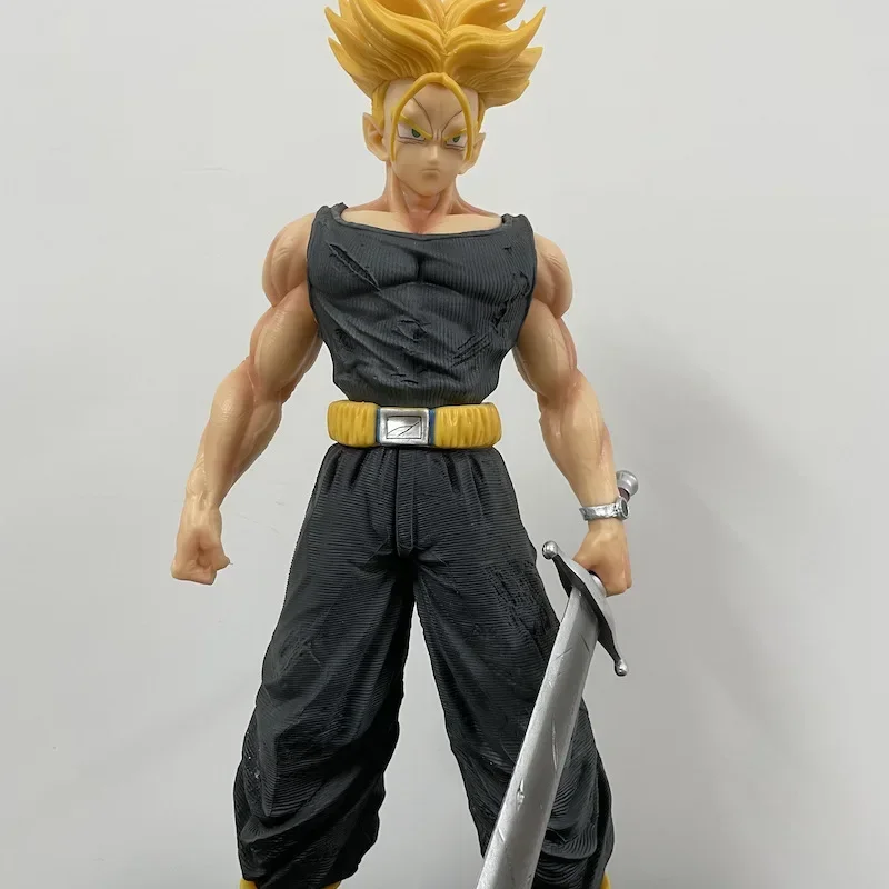 42cm Dragon Ball Z Gk Torankusu Super Saiyan 2 PVC Action Figure Anime Figure Large Size Model Toys Collection Kid Doll Gift